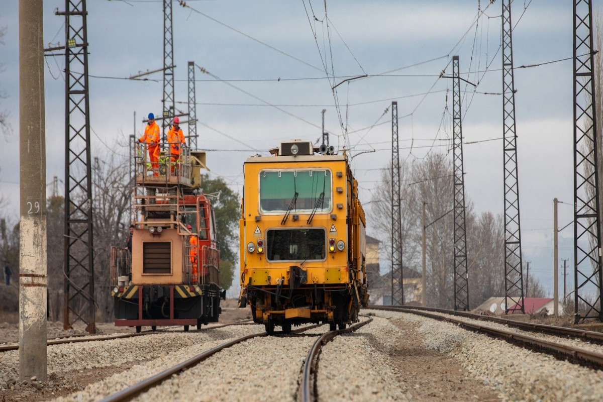 Alabaşlı-Qızılca dəmir yolunda təmir yekunlaşır - FOTOLAR