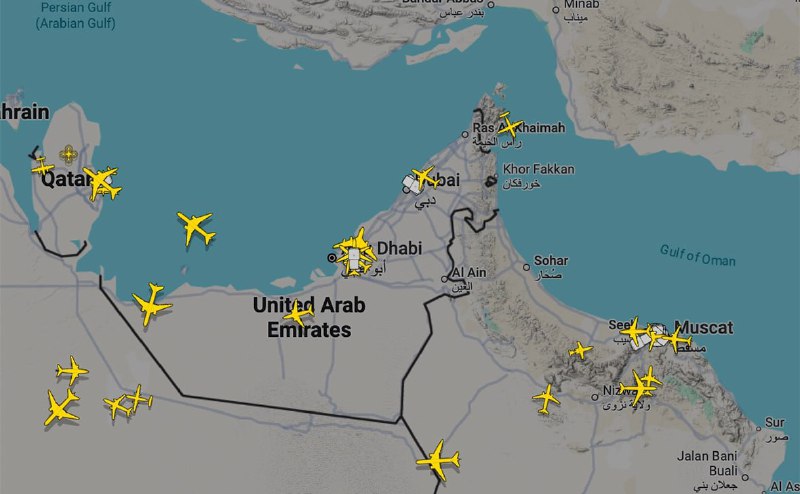Ərəb Əmirliklərinin səmasında təyyarələrin uçuşu bərpa olunub