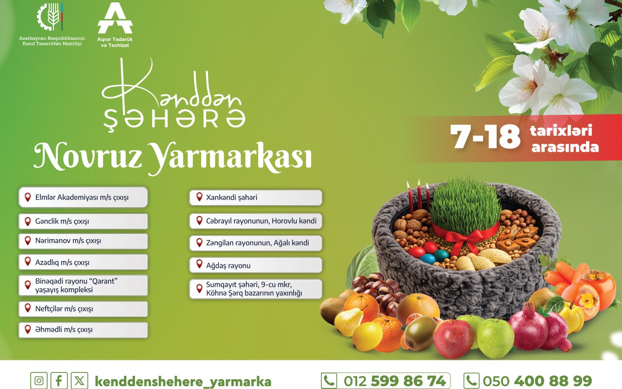 Novruz yarmarkaları&nbsp;BAŞLAYIR