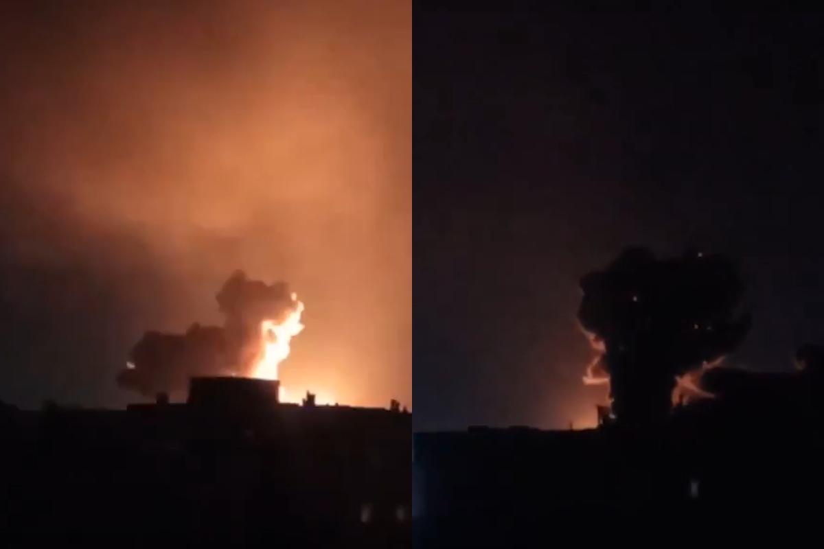 Tahran'da güçlü patlamalar