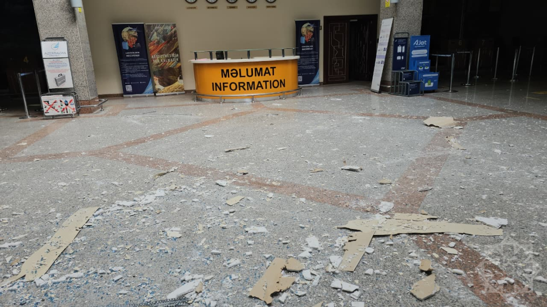 Naxçıvan aeroportu dron hücumundan bu hala düşdü - FOTOLAR