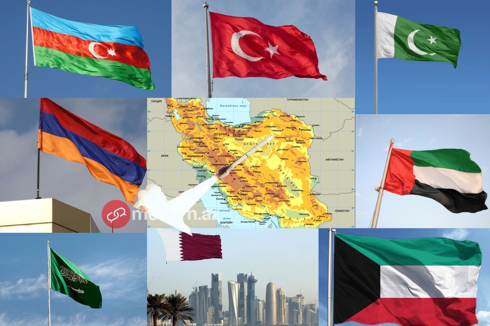 İranın vurduğu və vurmadığı QONŞULAR