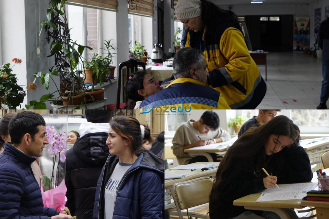 Həyəcandan halı pisləşənlər, imtahandan çıxanda ağlayanlar... - REPORTAJ