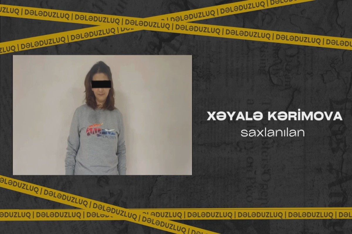 Dələduz qadın SAXLANILDI