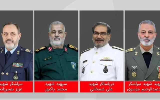 İranda öldürülən generallarla vida mərasimi keçirilir