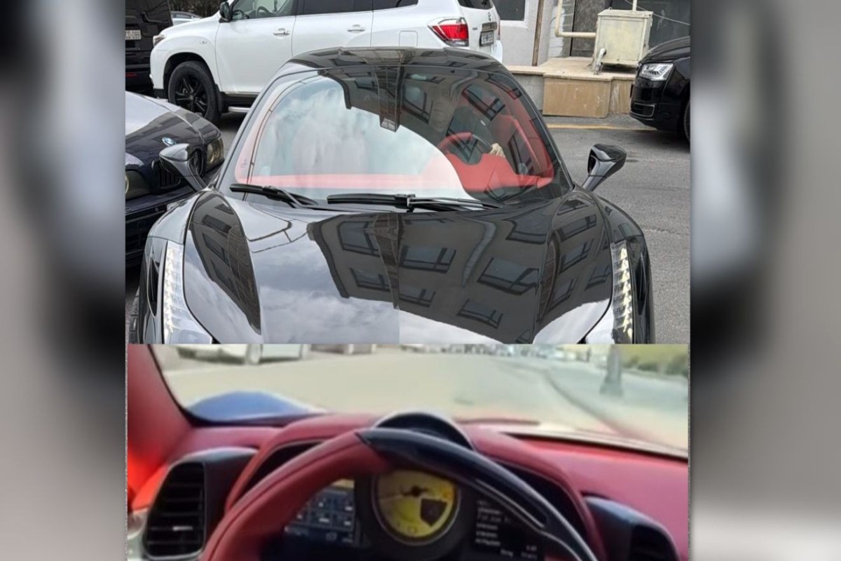 Avtobus zolağında hərəkət edən &ldquo;Ferrari&rdquo; saxlanıldı