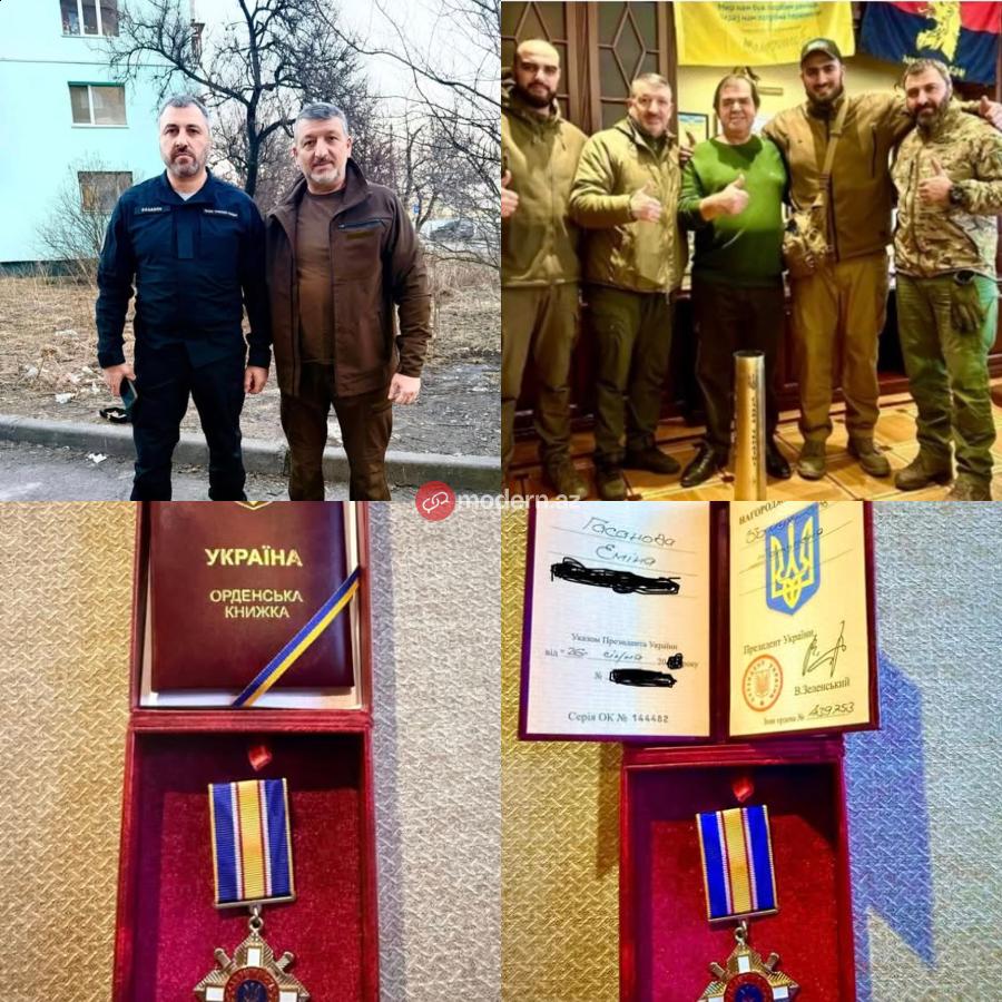 Zelenski azərbaycanlı döyüşçünü təltif etdi