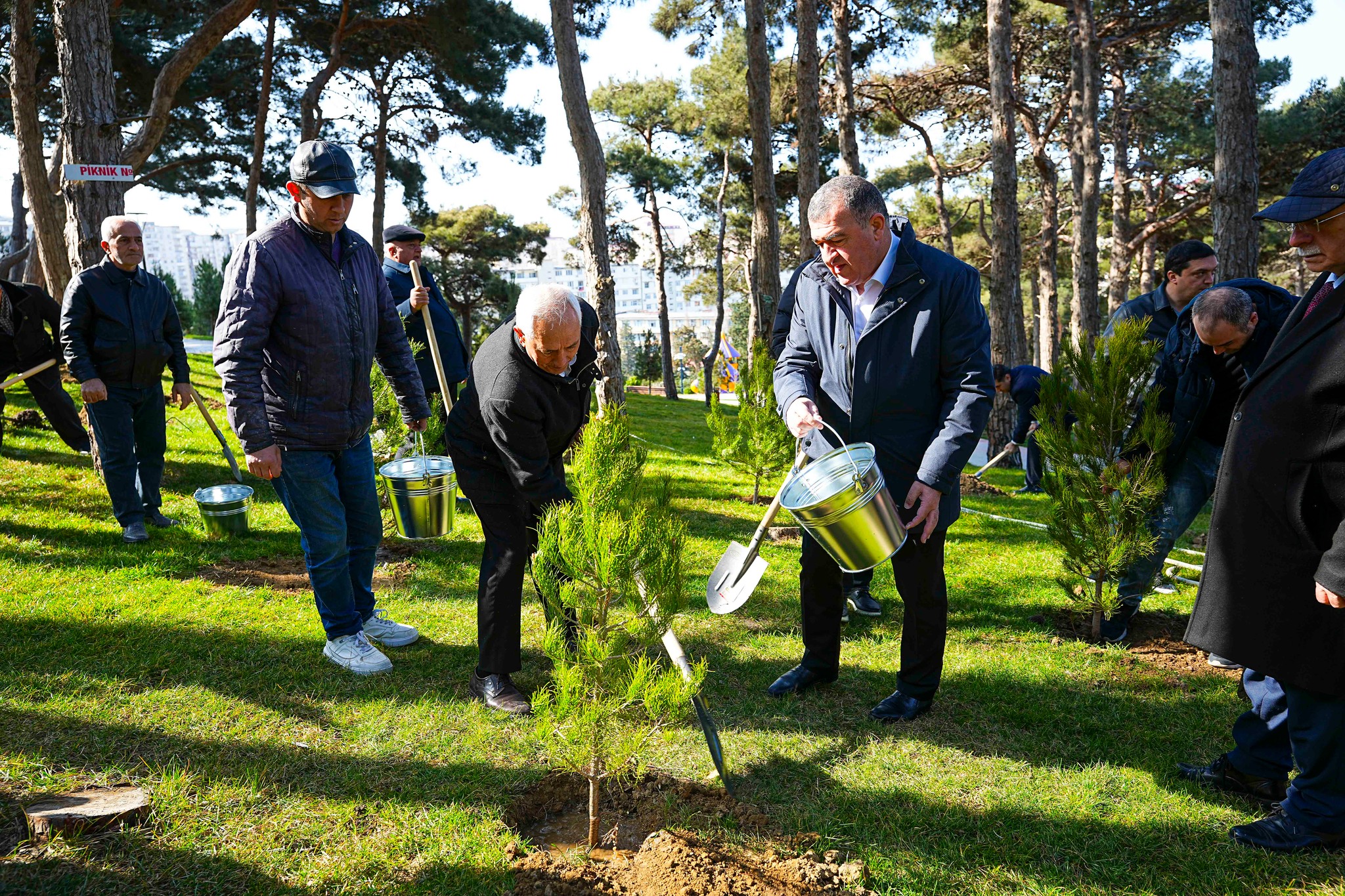 Xətaidə&nbsp;icra başçısı ilə deputat ağac əkdilər - FOTOLAR