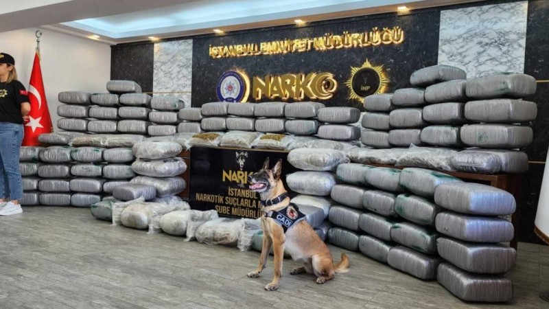 İstanbulda yarım tondan çox narkotik maddə aşkarlandı