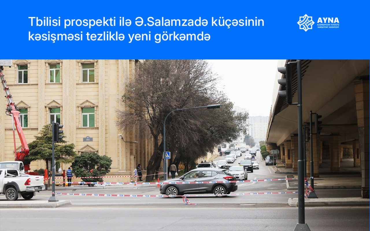 Paytaxtın bu prospektində hərəkət sxemi dəyişir