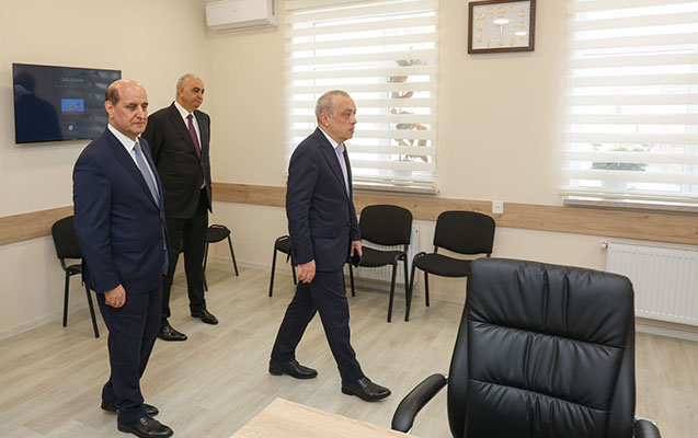 Zaur Mikayılov regional bölmənin yeni binasında - Fotolar