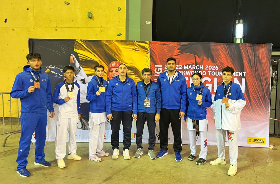 Azərbaycan taekvondoçuları Belçikada 6&nbsp;medal qazanıblar