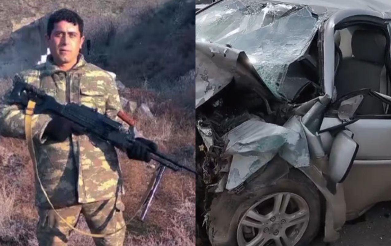 Qəzada ölən sürücü qazi imiş - FOTO