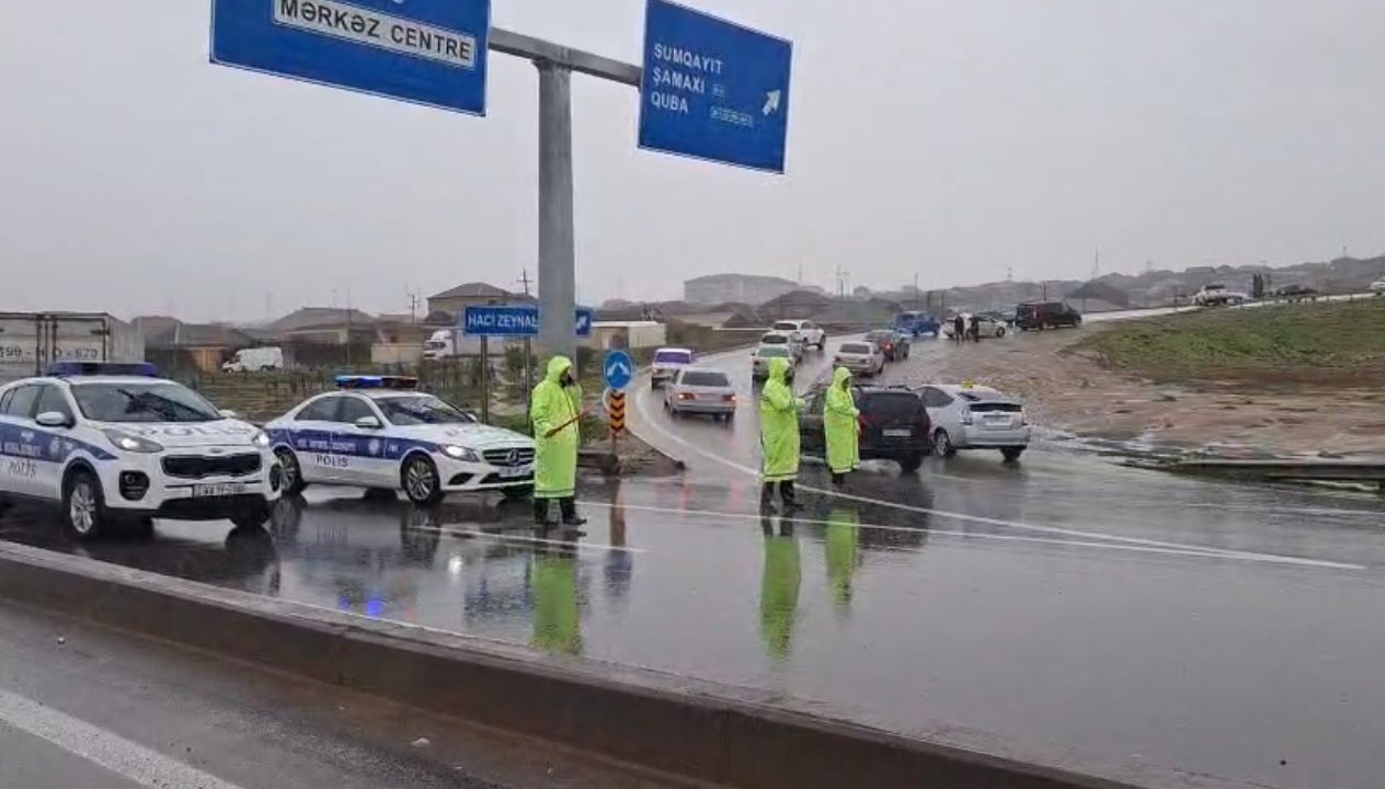 İntensiv yağışların yaratdığı çətinliklər aradan qaldırılır