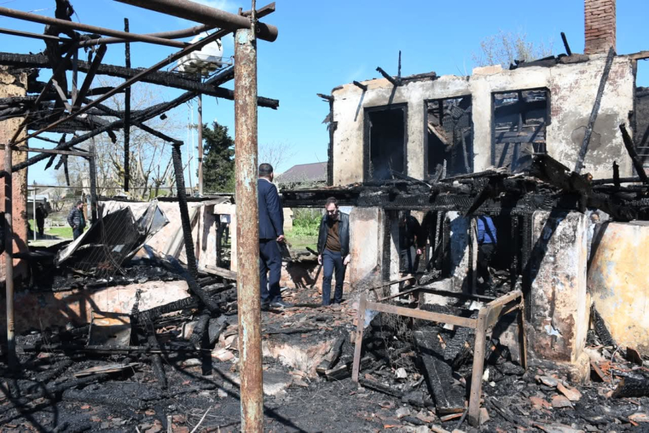 Masallıda faciəli şəkildə ölən baba və nəvənin GÖRÜNTÜSÜ