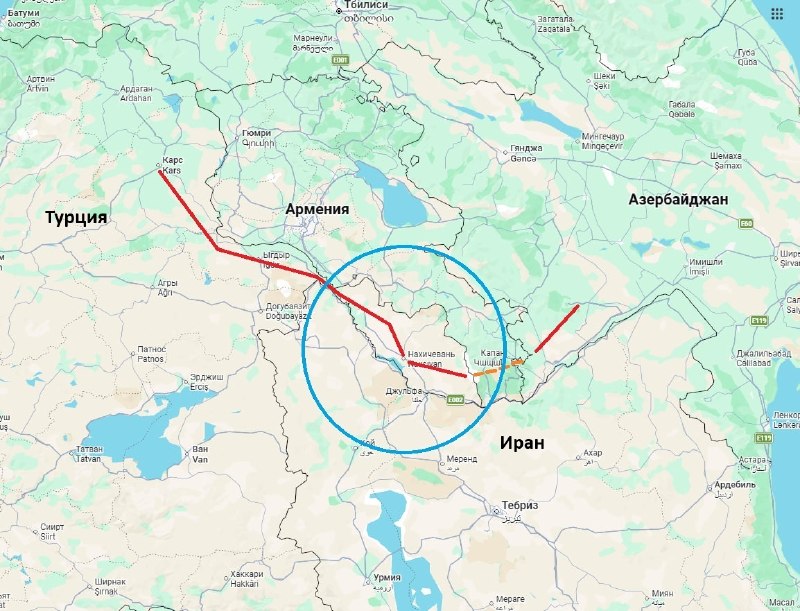 Прямая железная дорога соединит Азербайджан и Турцию&nbsp;