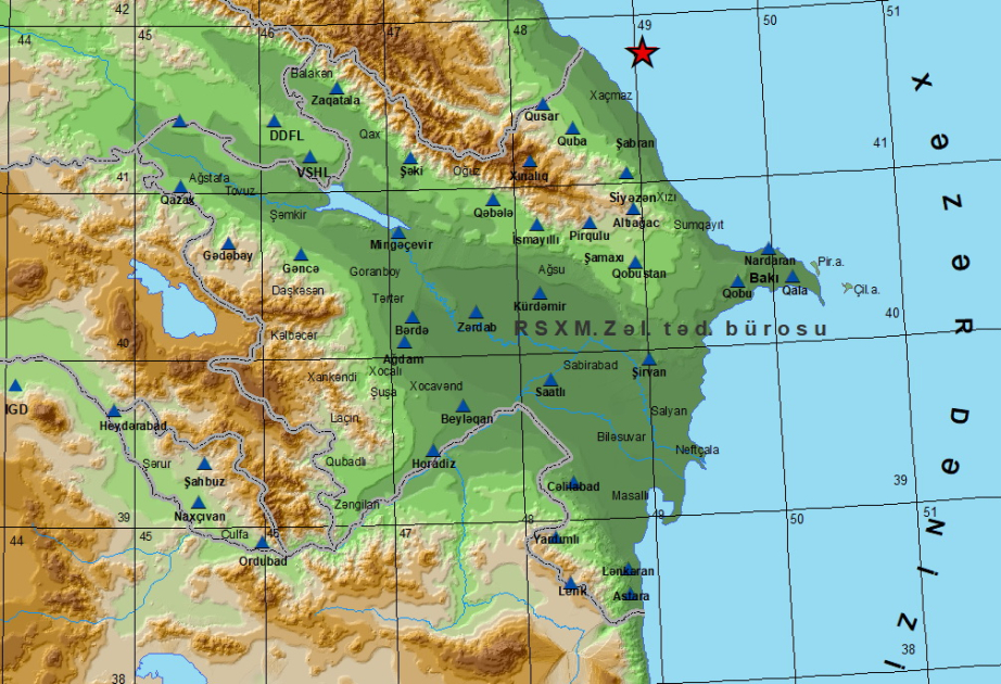 Azərbaycanda zəlzələ oldu