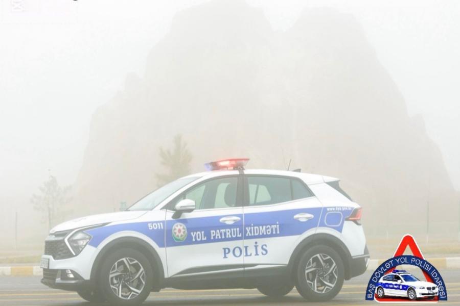 Yol polisi&nbsp;dumanlı hava ilə bağlı sürücülərə müraciət etdi