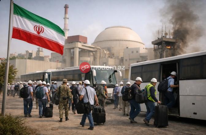 İranda AES böhranı: Rusiya əməkdaşlarını sürətlə təxliyə edir
