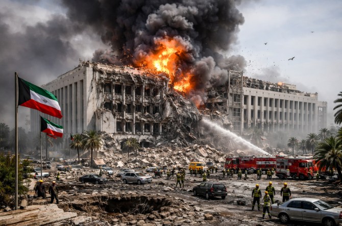 İran Küveytdə hökumət binasını VURDU