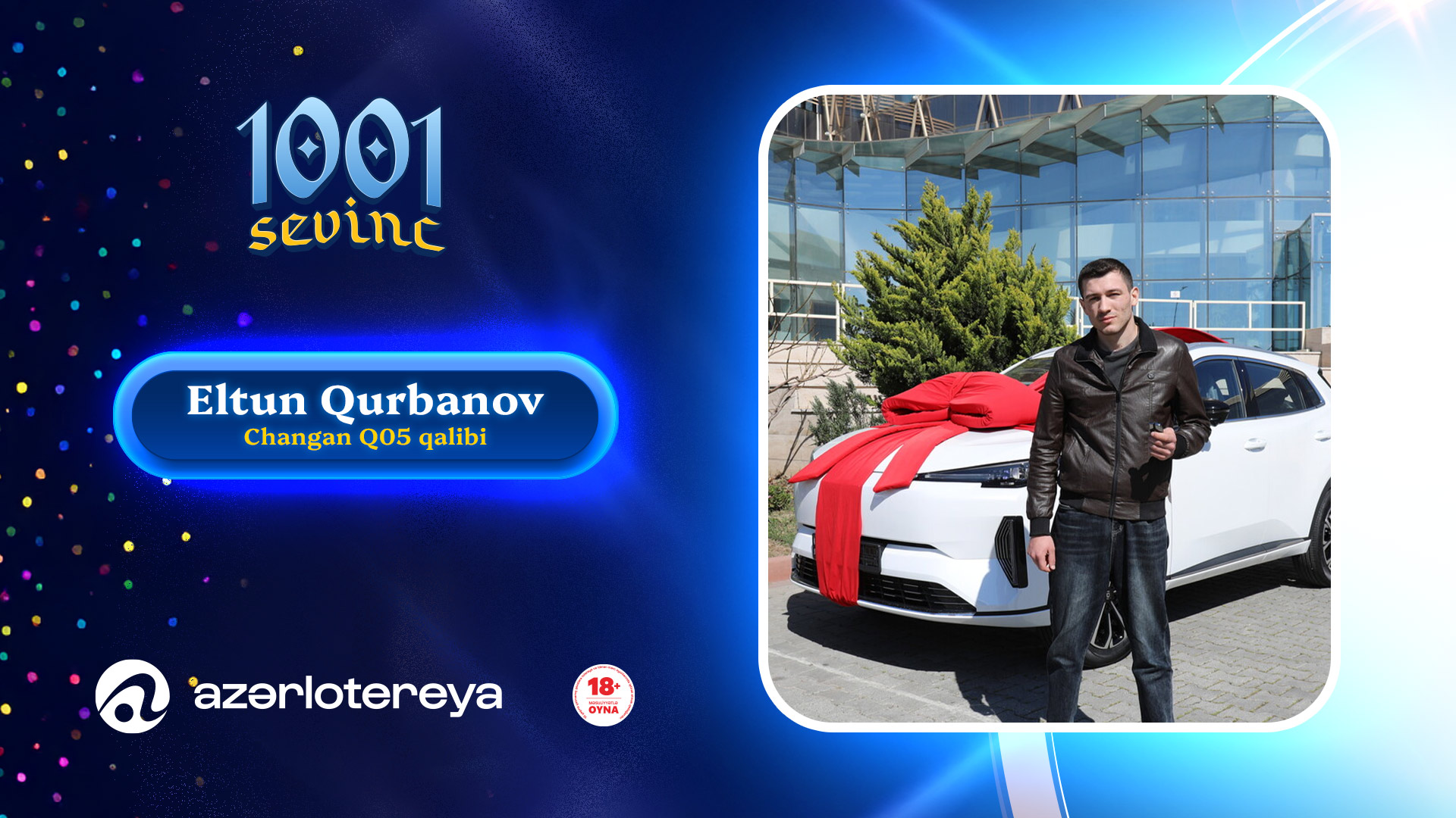 Şəmkirli 22 yaşlı gənc &ldquo;1001 Sevinc&rdquo;dən avtomobil qazandı&nbsp;