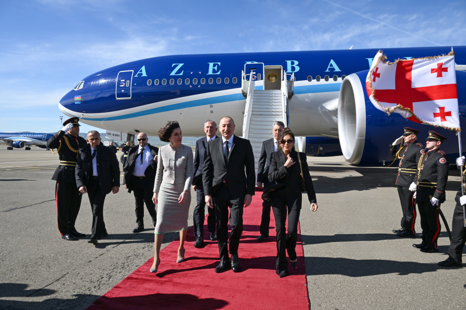 الهام علی‌اف در گرجستان در سفر است