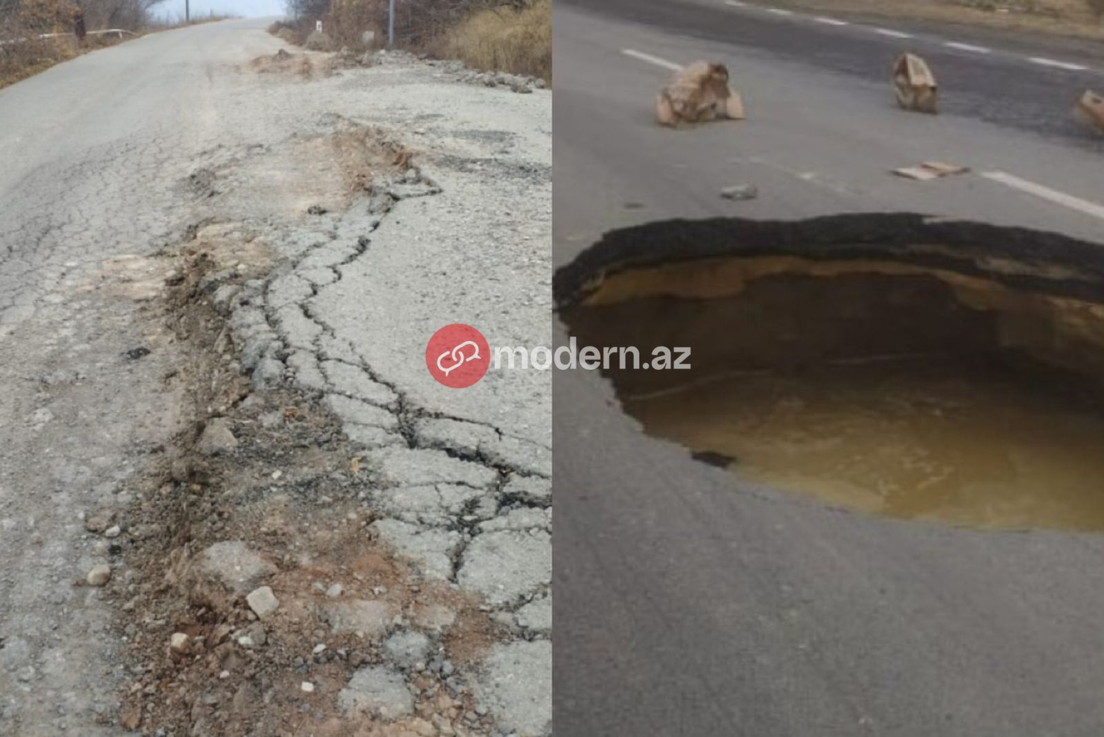 Yollarda çökmənin əsas səbəbi açıqlandı: iqlimə uyğun qurulmayıb