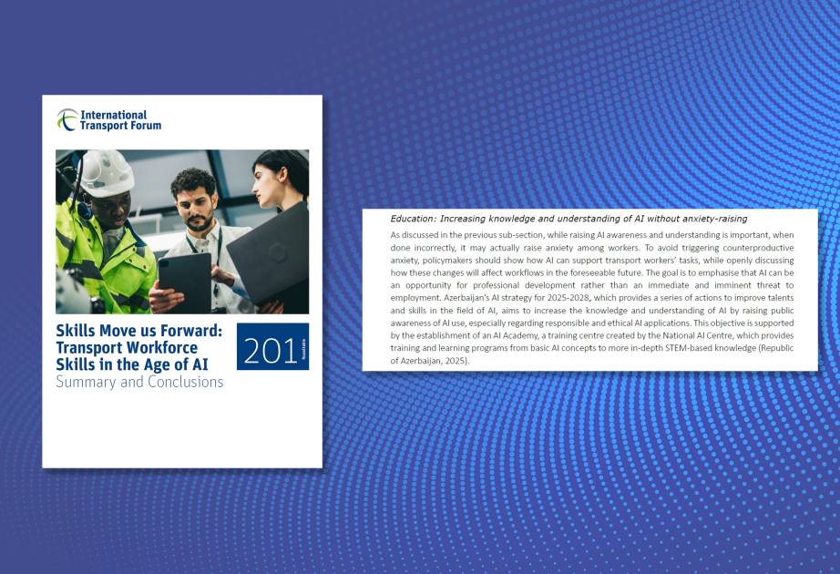 Azərbaycanın süni intellekt bacarıqlarının inkişafına dair təcrübəsi yüksək qiymətləndirilib