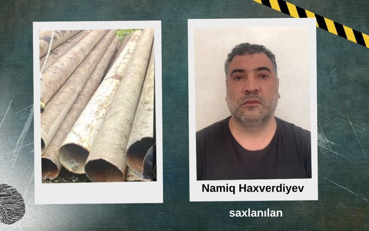Su boruları oğurlayan şəxs saxlanıldı