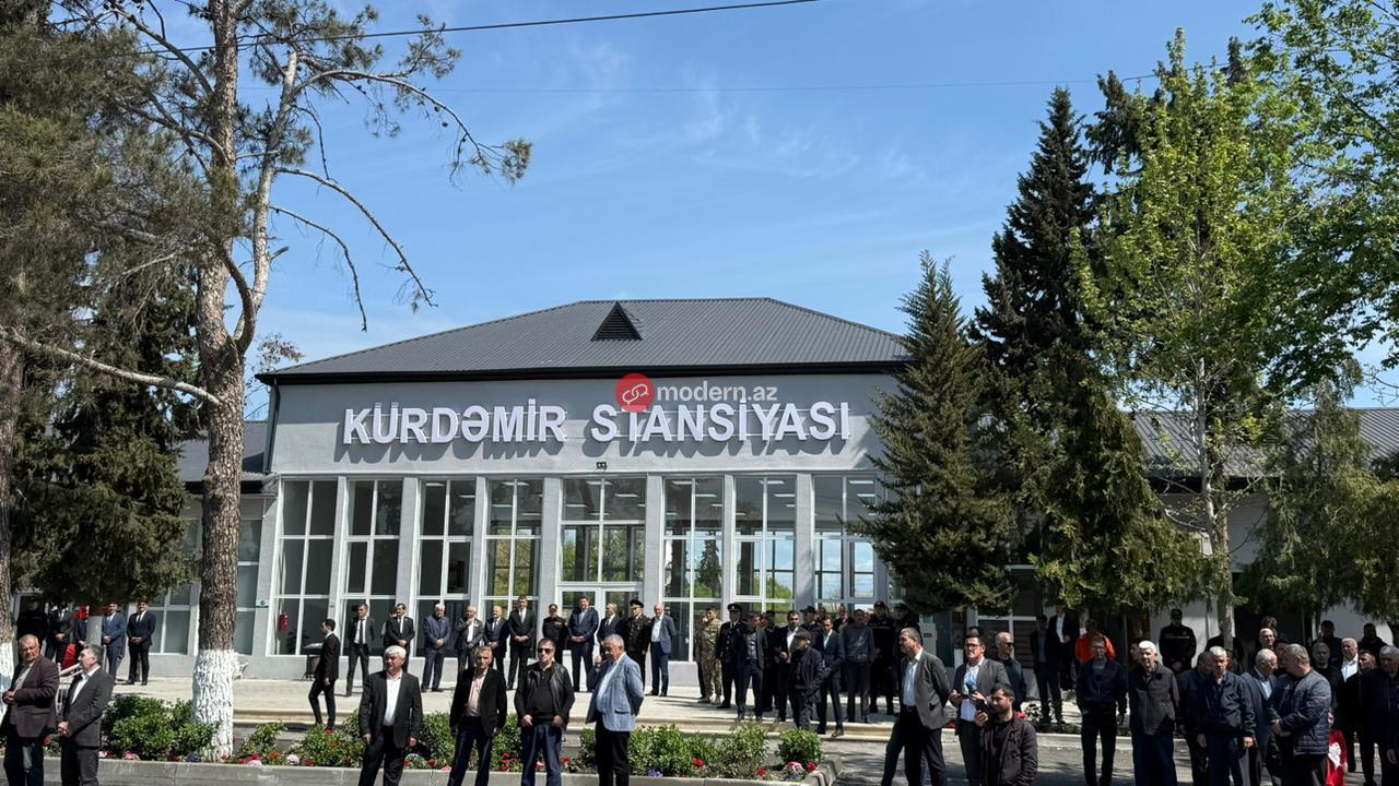 Bakıdan Kürdəmirə ilk qatar çatdı - FOTO