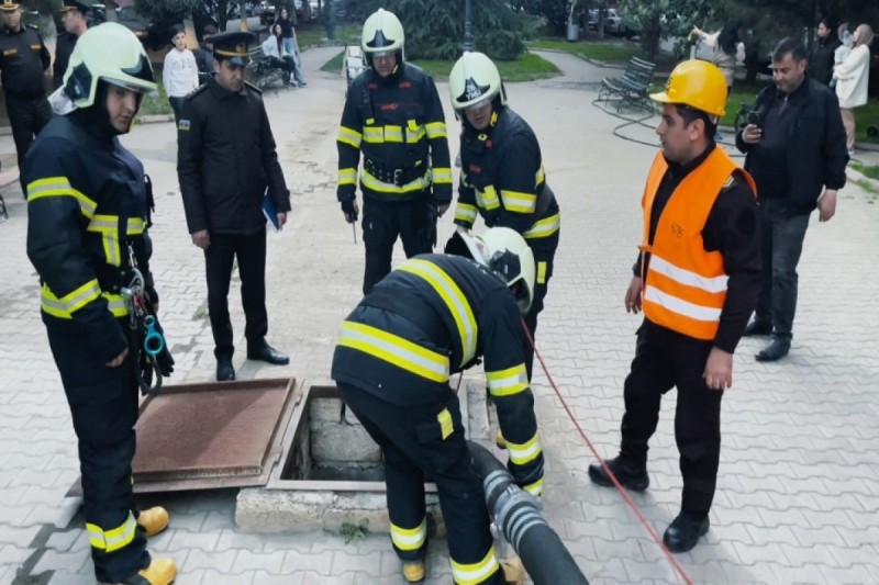 Gəncədə şərti yanğın:&nbsp;nöqsanlar aşkar olundu - VİDEO