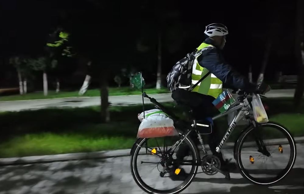 Bakıdan Məkkəyə velosipedlə gedir&nbsp;- VİDEO