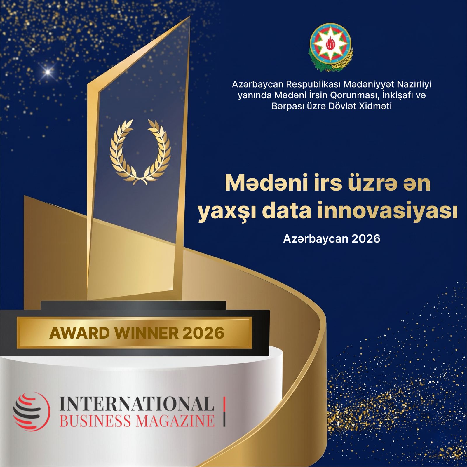 Dövlət Xidməti mədəni irs üzrə&nbsp;beynəlxalq mükafata layiq görülüb