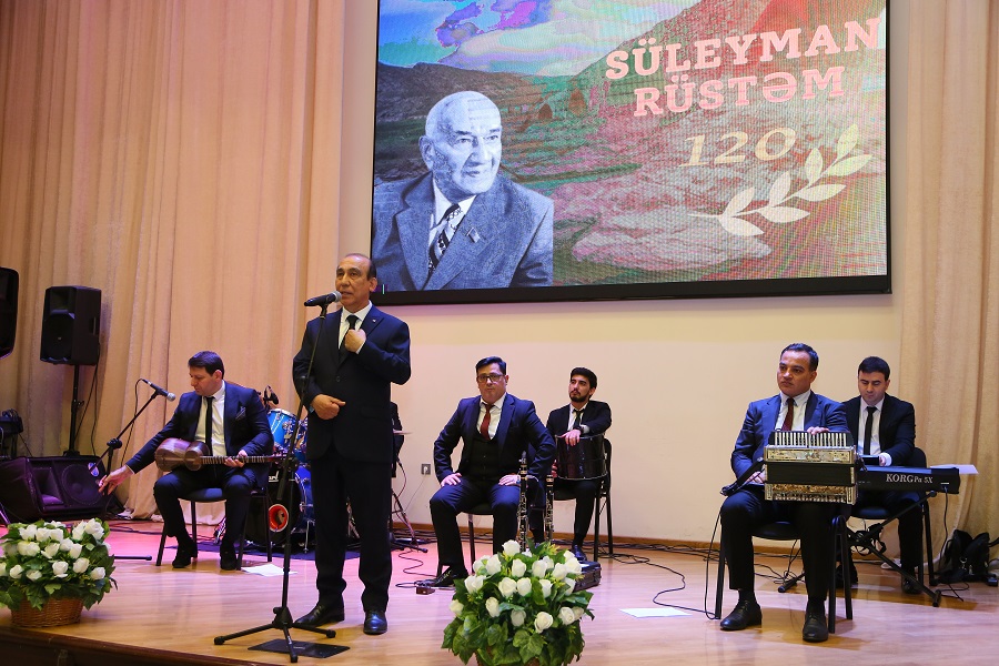 Süleyman Rüstəmin 120 illik yubileyi keçirilib - FOTOLAR
