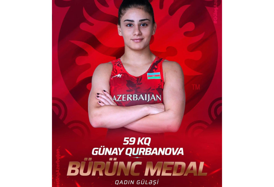 Azərbaycanın qadın güləşçisi Avropa üçüncüsü olub