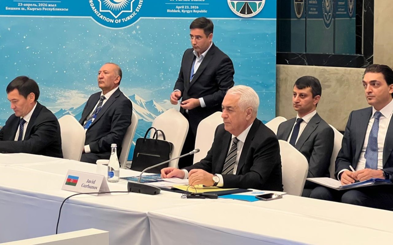 Cavid Qurbanov Bişkekdə Beynəlxalq Nəqliyyat Forumunda - FOTO
