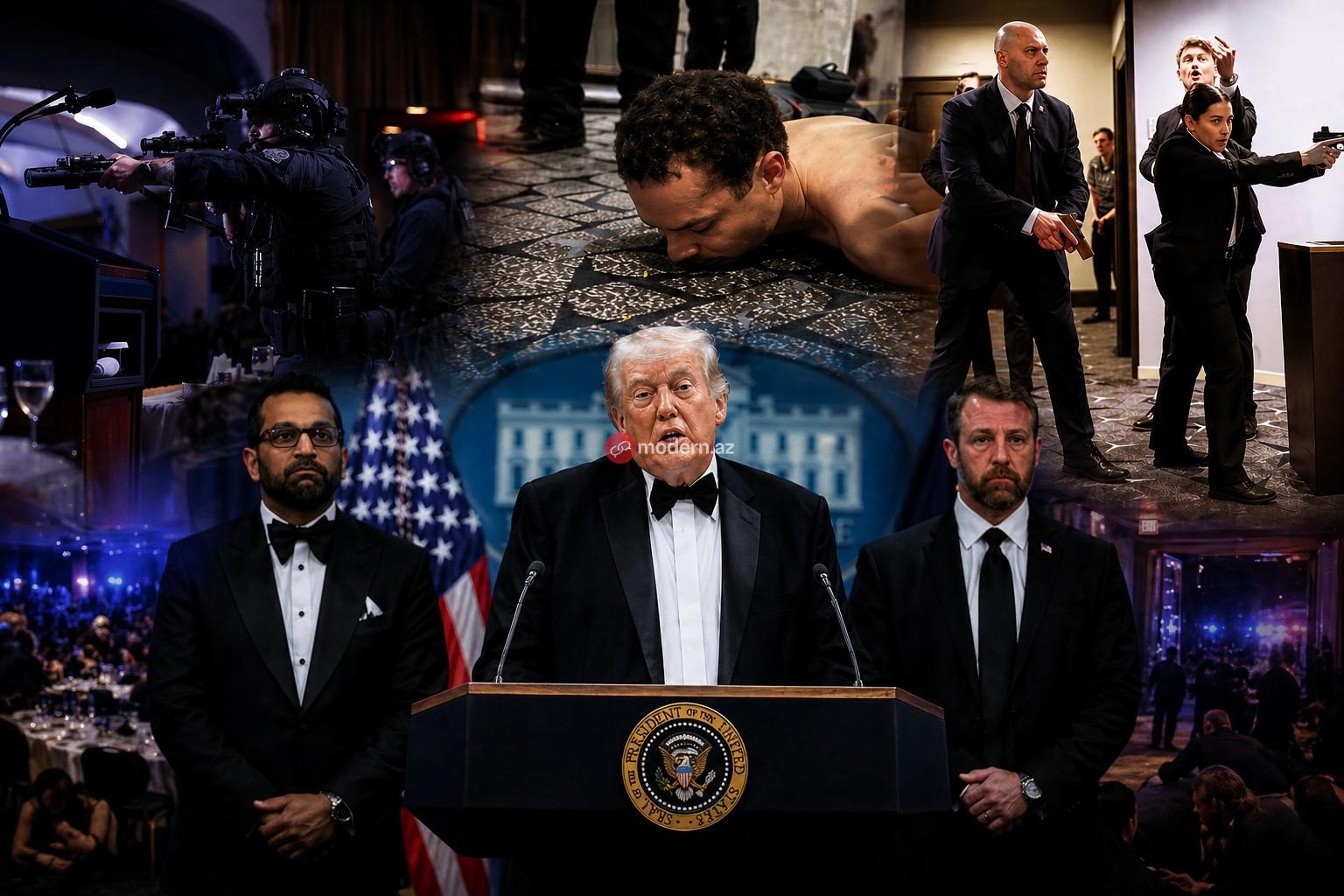 Vaşinqtonda dəhşət: Tramp tədbirdən təxliyə edildi, hücumçu saxlanıldı