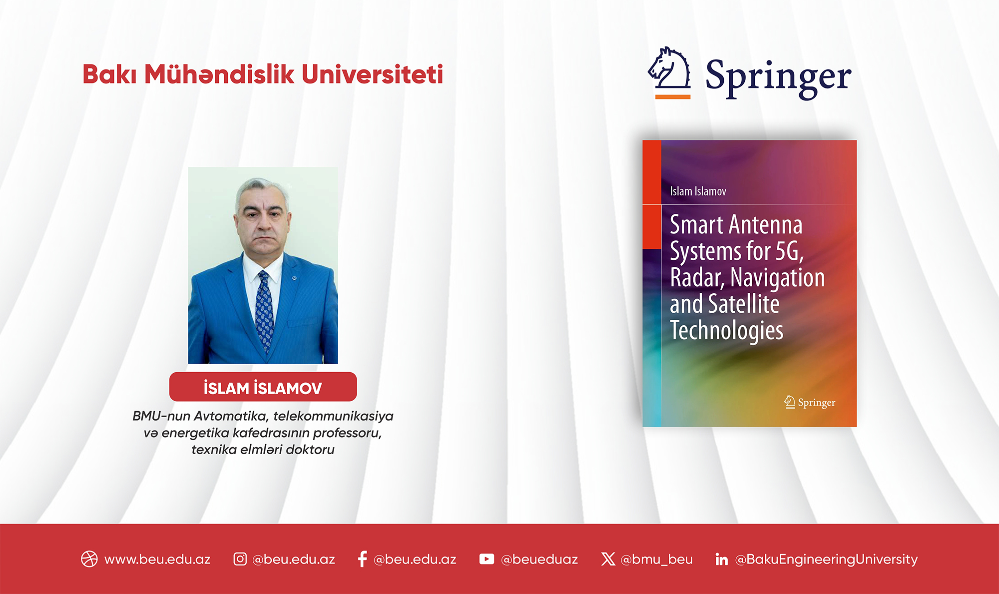 BMU aliminin monoqrafiyası &ldquo;Springer&rdquo; tərəfindən nəşr edilib