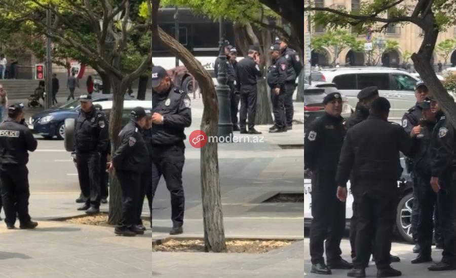 İrəvanda polis Şahin Mustafayevə görə hərəkətə keçdi &ndash; VİDEO