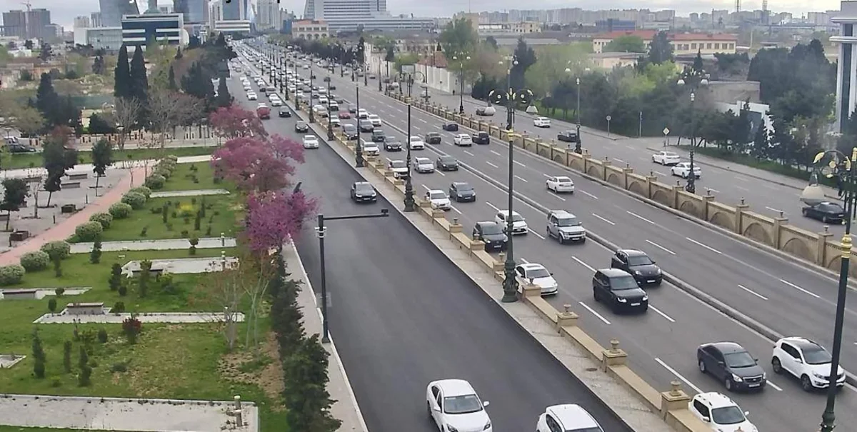 Hazırda tıxac olan küçə və prospektlər