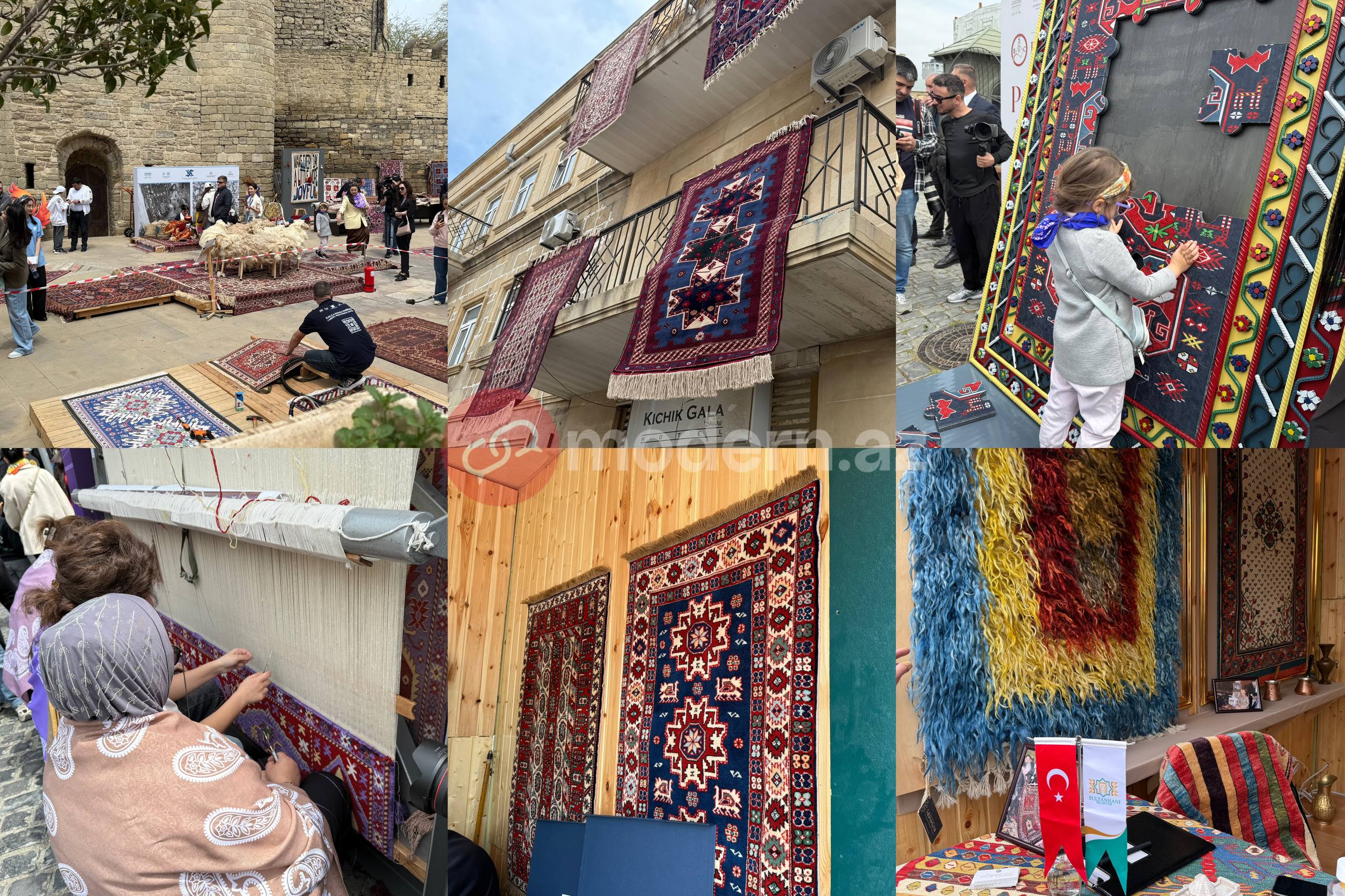Fərqli mədəniyyətlər İçərişəhərdə: Xalça Festivalından - FOTOREPORTAJ