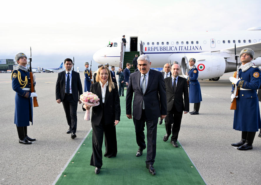 İtaliyanın Baş naziri Azərbaycandadır
