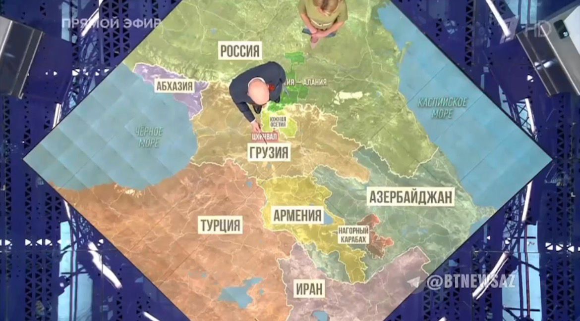 Rus dövlət kanalından Qarabağla bağlı təxribat - VİDEO