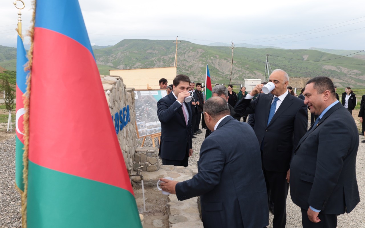 Xızının&nbsp;daha bir kənd içməli&nbsp;su ilə təmin olundu - FOTO