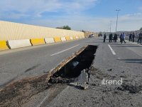 Magistral yol çökdü, Bakıya giriş bağlandı