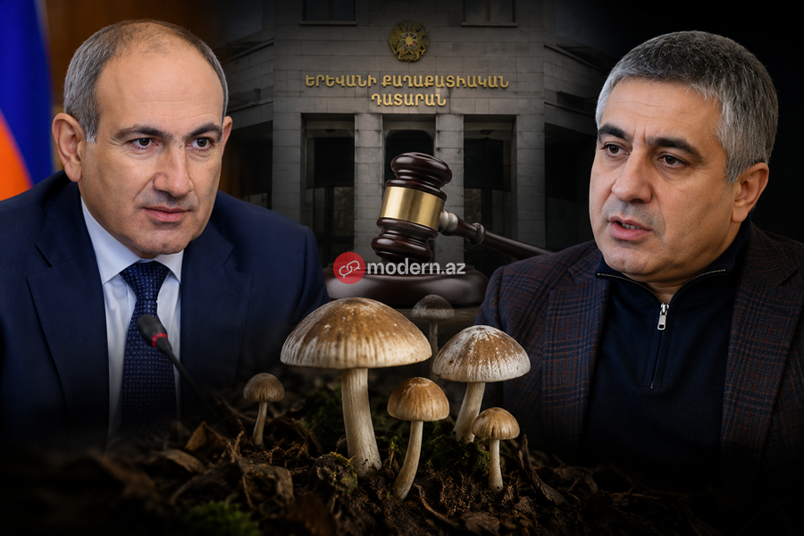 Paşinyan göbələk ittihamına görə rəqibini məhkəməyə verdi