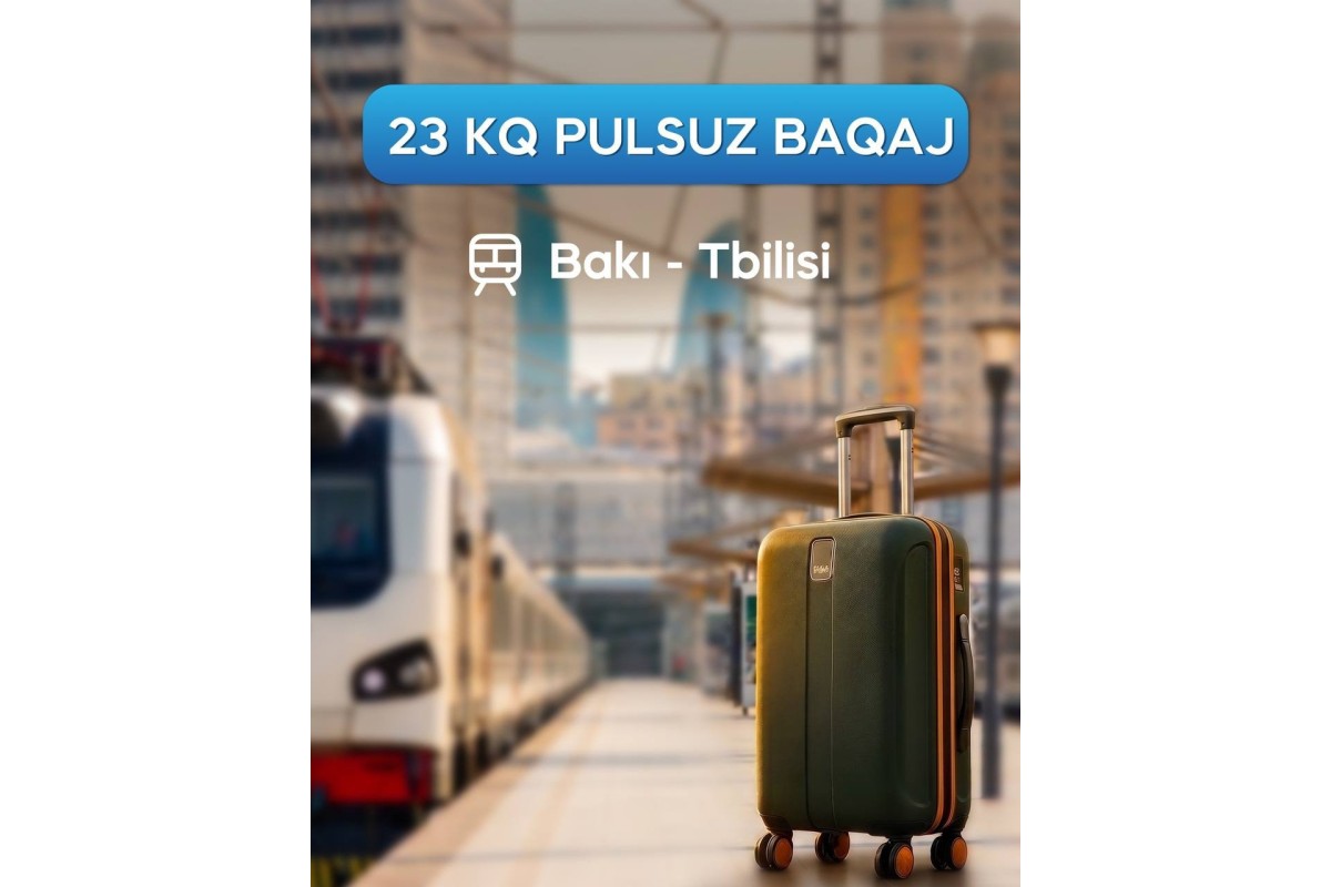 Bakı-Tbilisi-Bakı qatarında ödənişsiz baqaj limiti açıqlandı