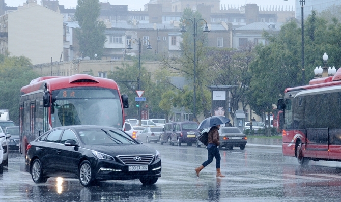 Bakıya&nbsp;intensiv yağış yağacaq - XƏBƏRDARLIQ
