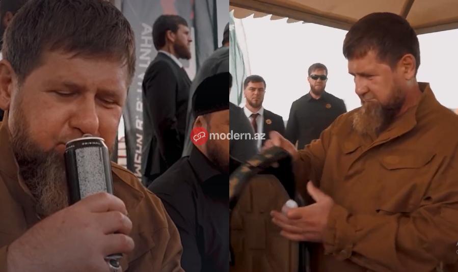 Kadyrov advertised his son's energy drink - VIDEO