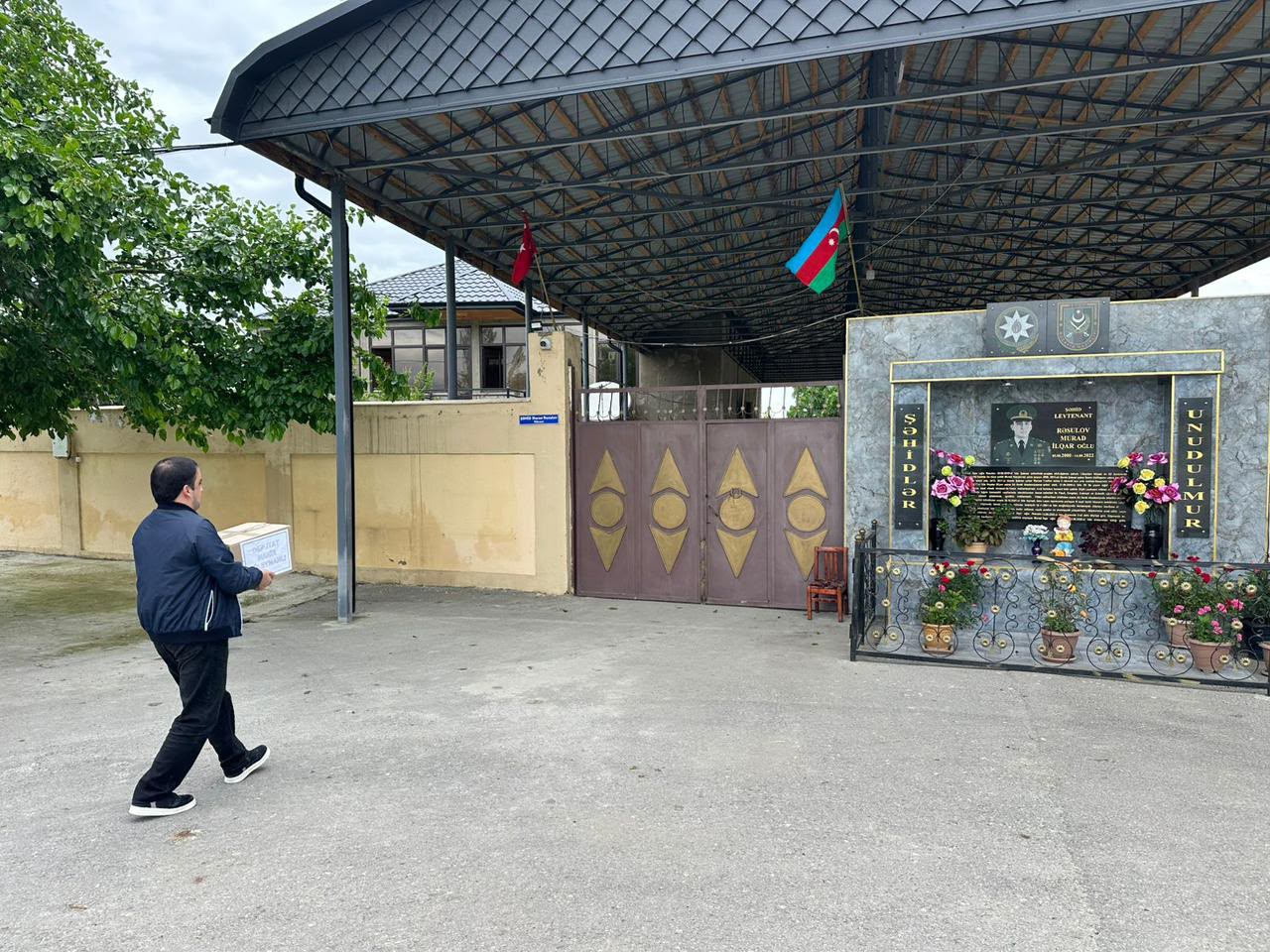 Şabran və Xaçmazda şəhid ailələri Qurban bayramı&nbsp;münasibətilə ziyarət edilib